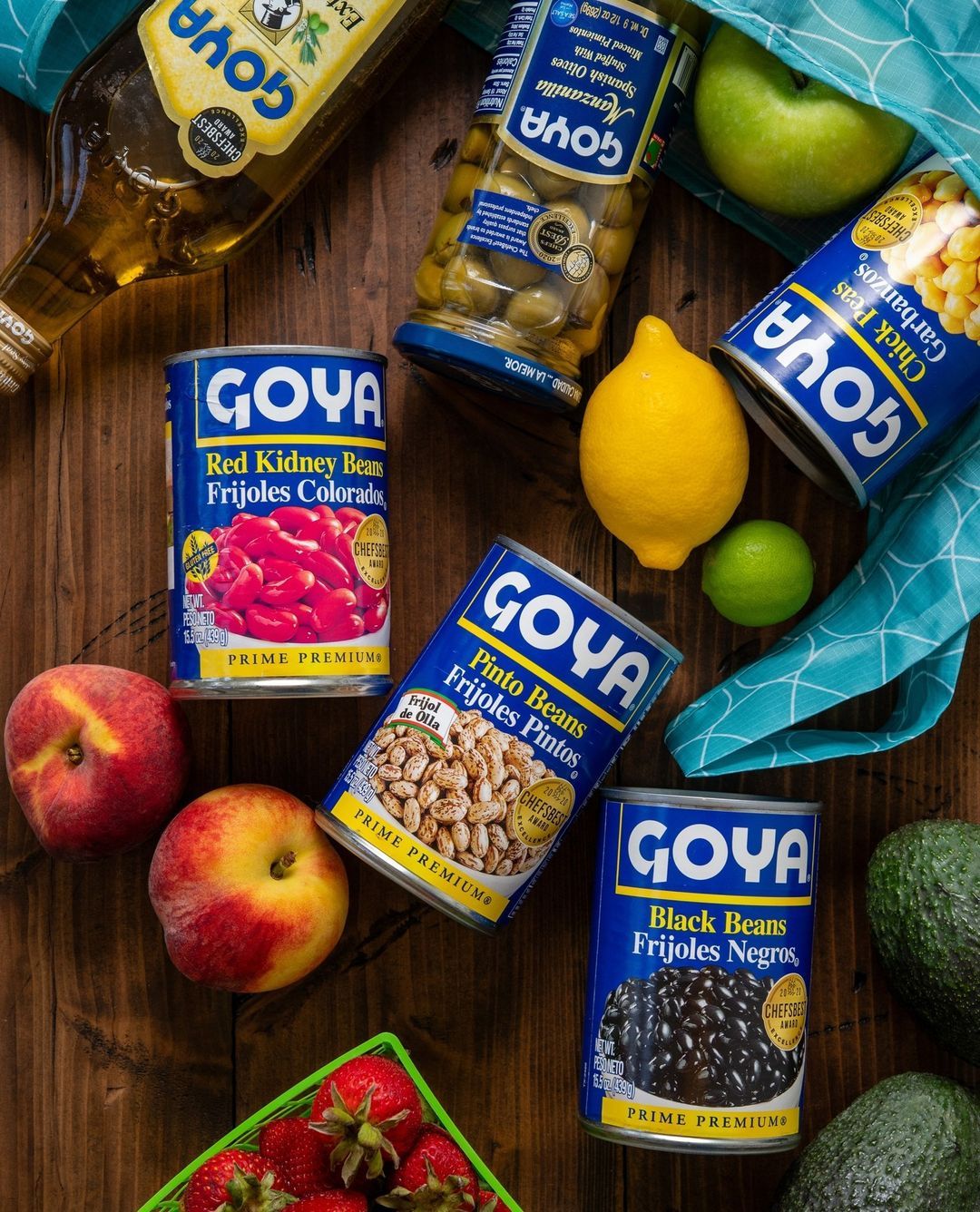Productos Goya: frijoles y despensa