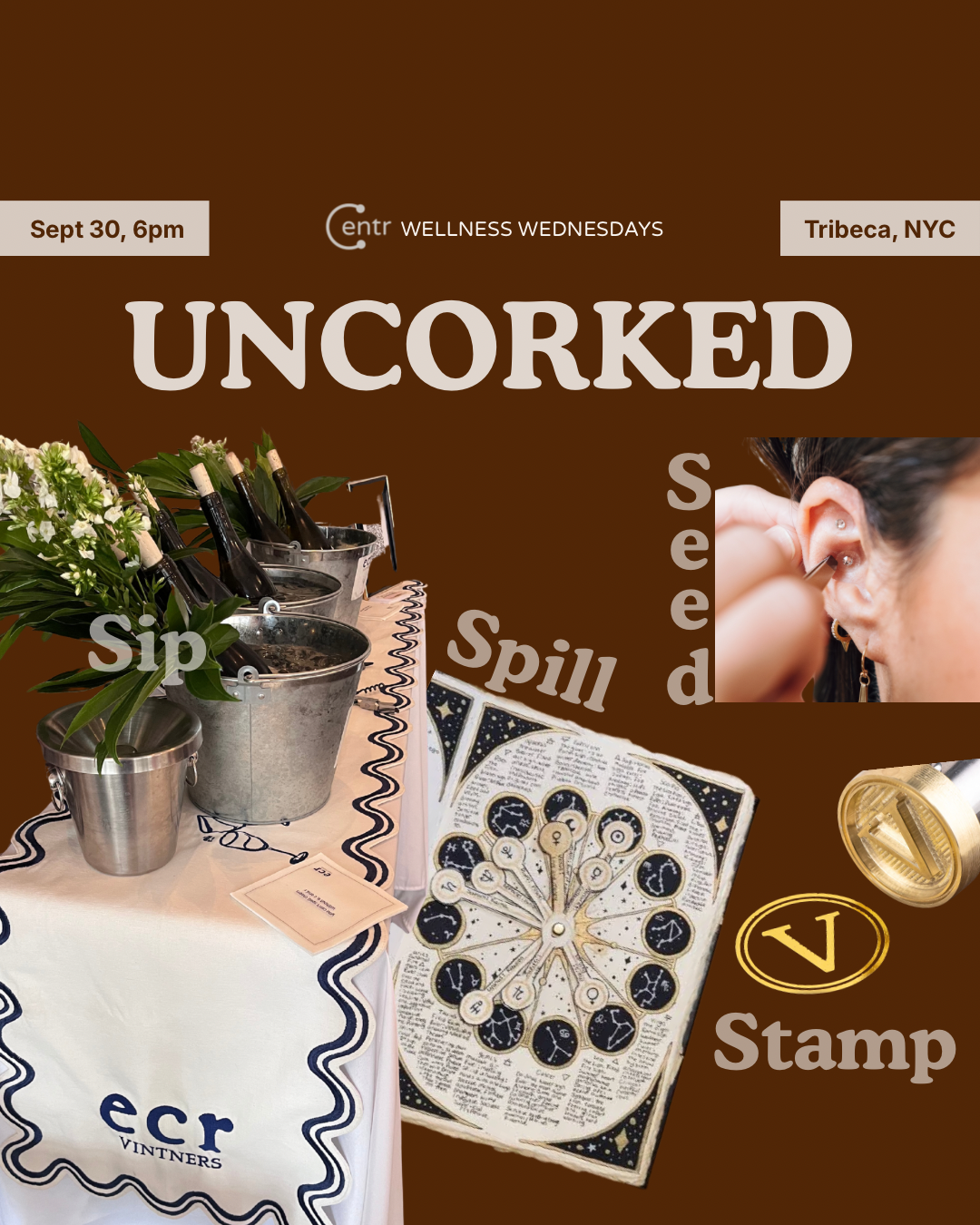 Uncorked: Sip, Stamp, Seed, & Spill