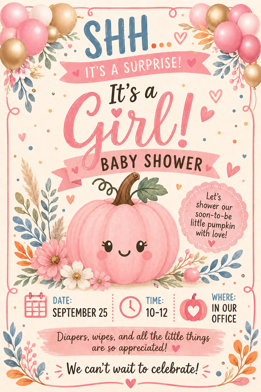 surprise baby shower