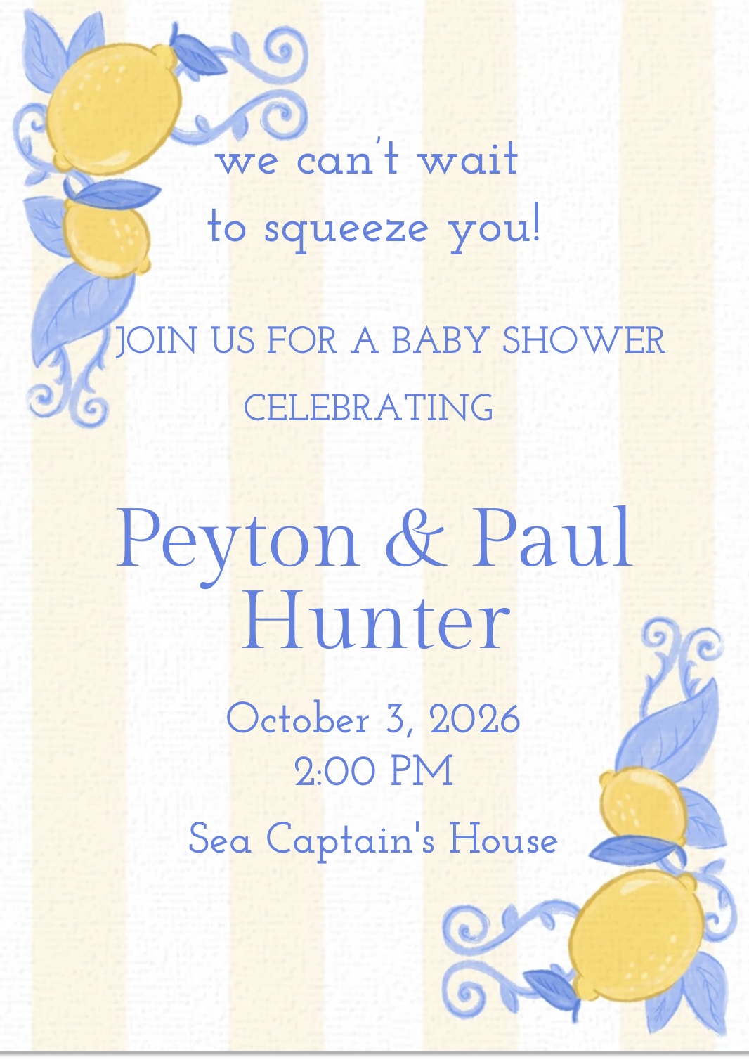 Peyton’s Baby Shower