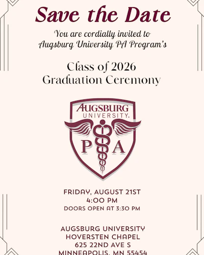 Augsburg University PA Program Class 2026 Graduation
