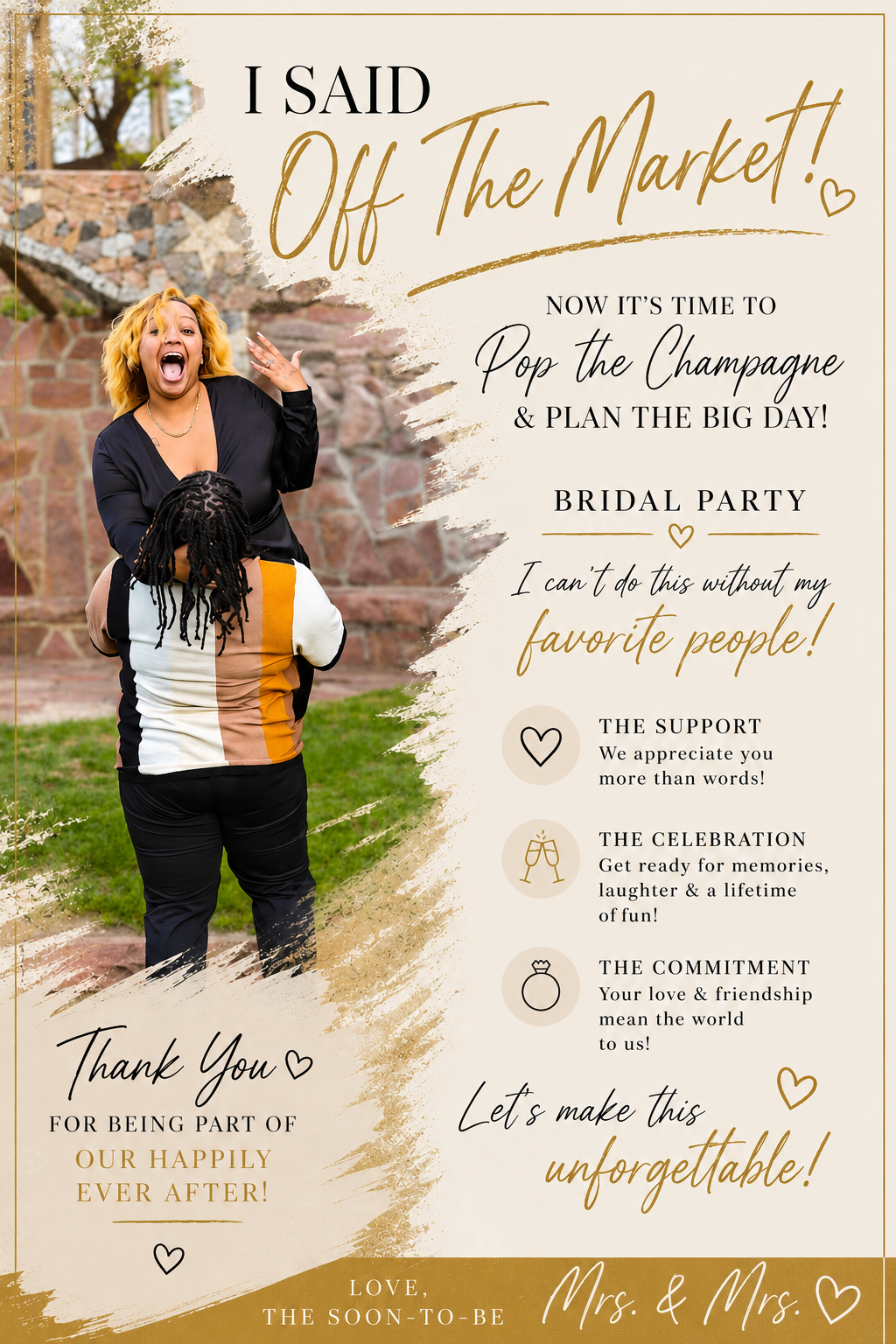 She’s off the market