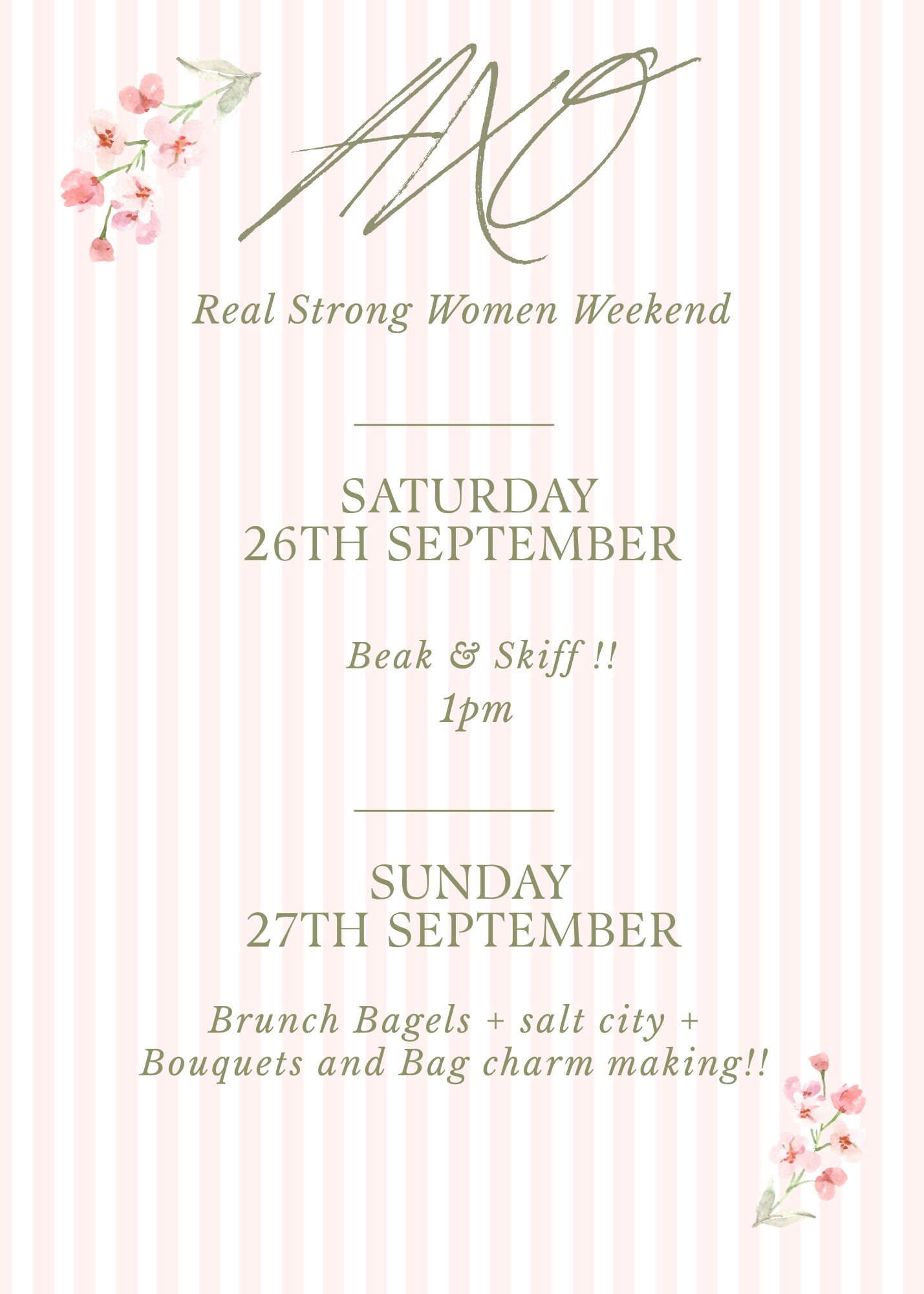 AXO Real Strong Womens Weekend