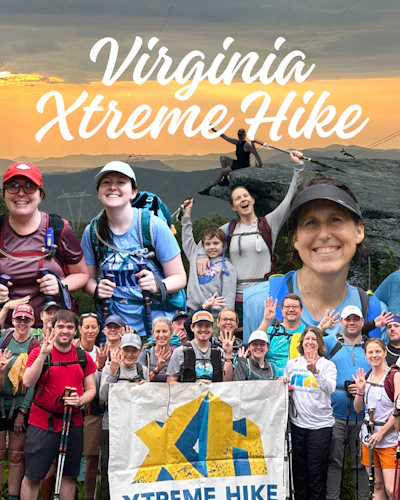 Cystic Fibrosis Foundation Virginia Xtreme Hike, 75 people