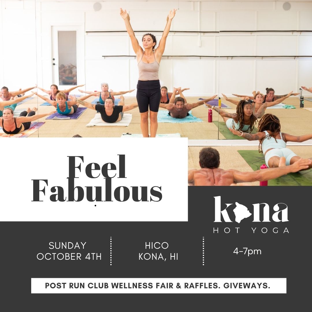 Sunset Run Club HICO x Kona Hot Yoga plus Wellness fair