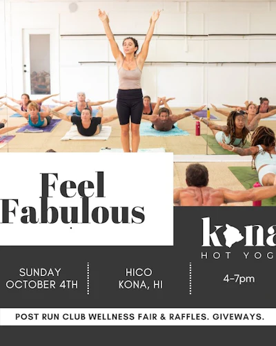 Sunset Run Club HICO x Kona Hot Yoga plus Wellness fair