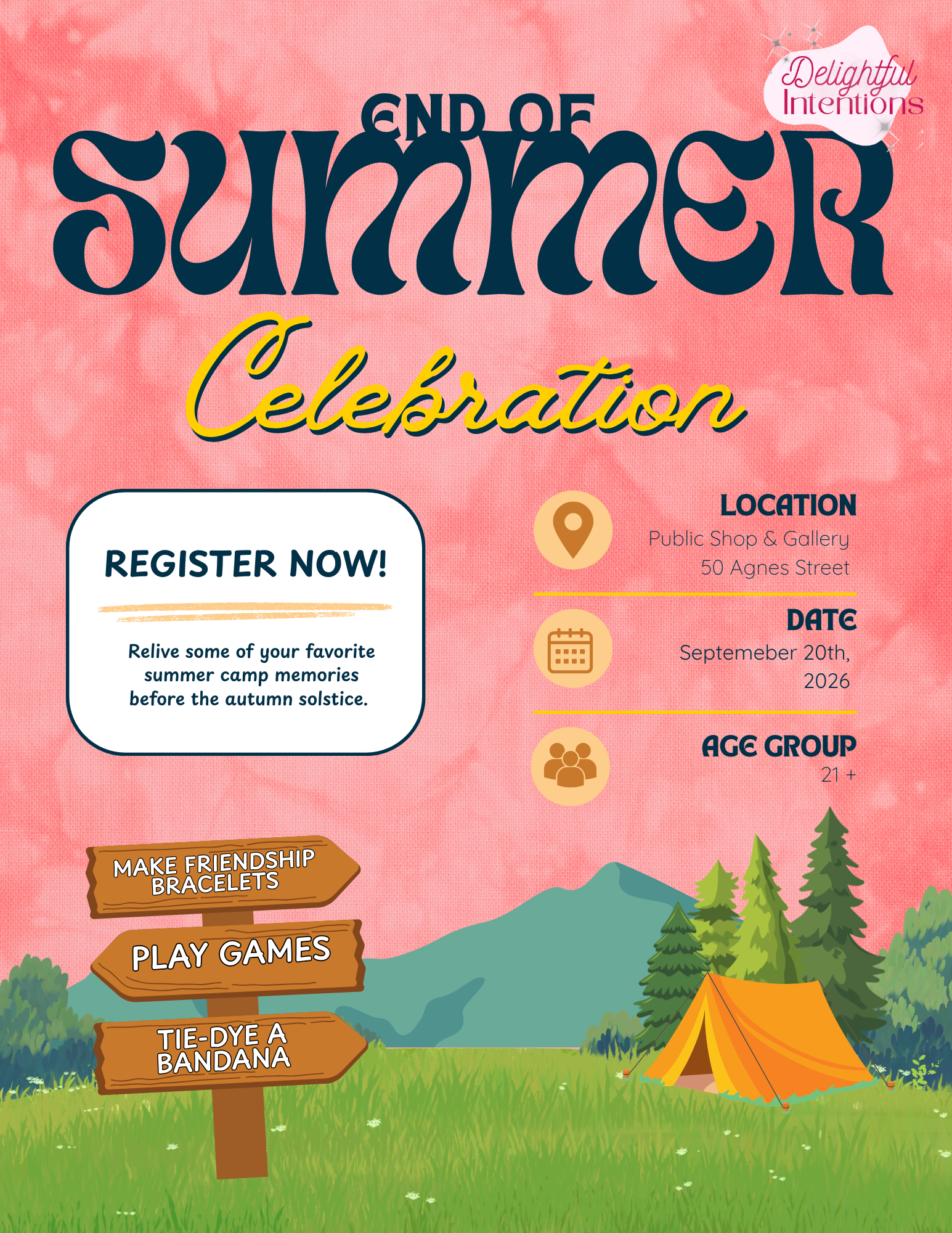 Camp Nostalgia: An end of summer celebration!